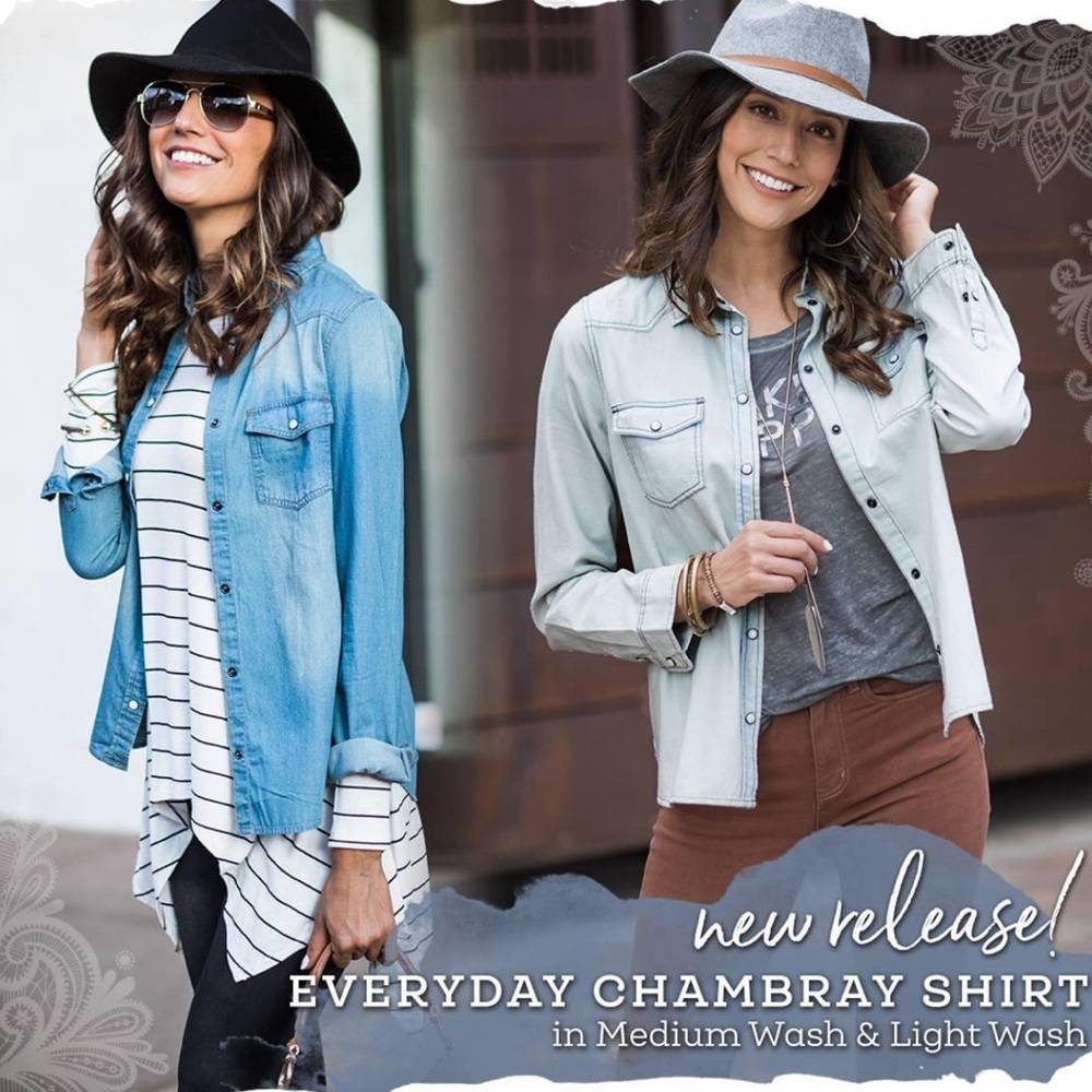 Grace & Lace xs chambray